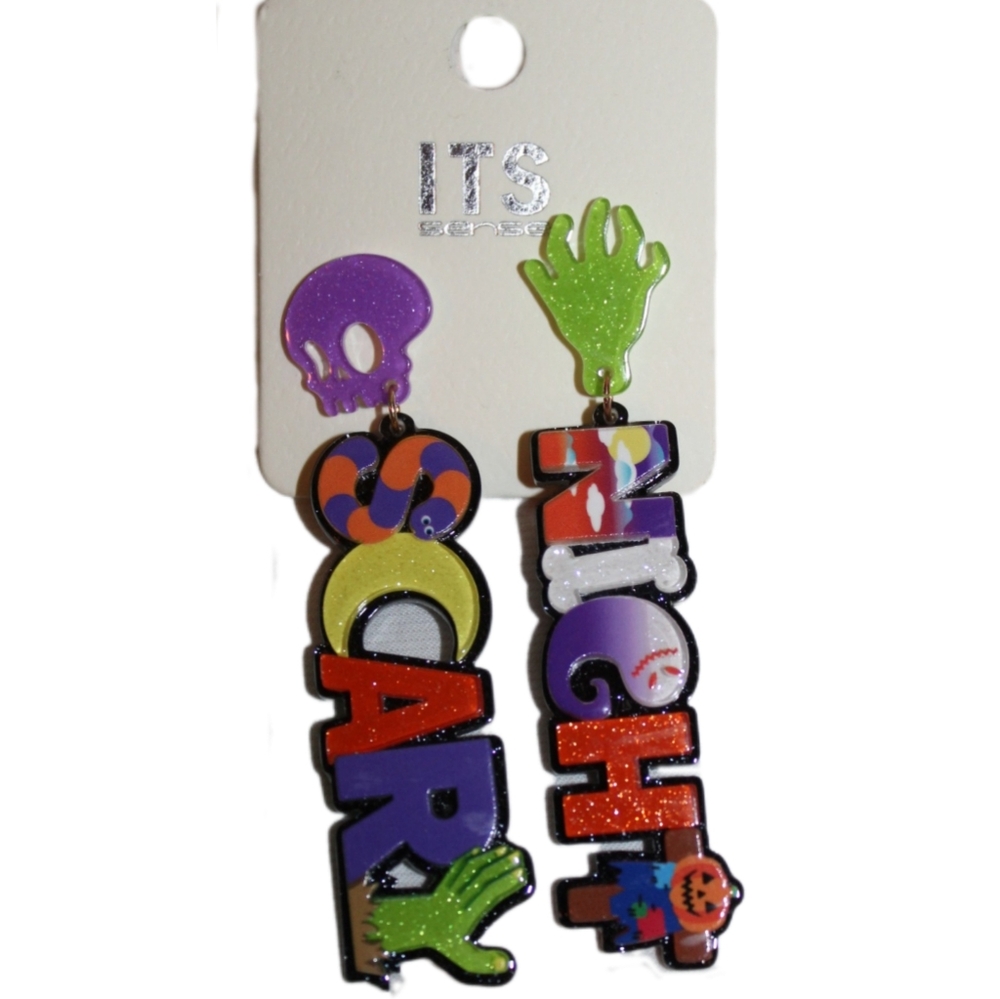 Scary Night Halloween Earrings